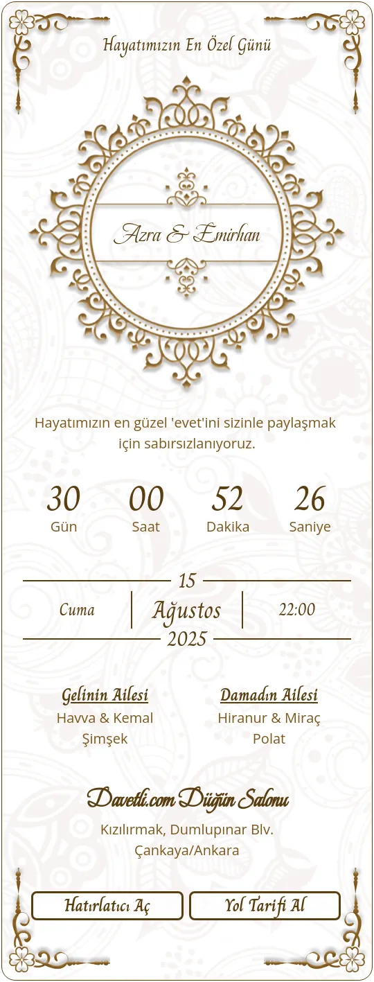 zcyp Davetiye Tasarımı