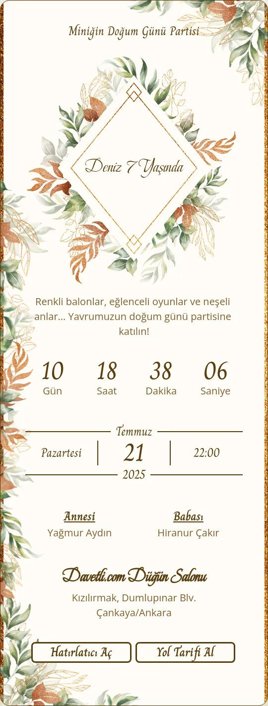 hhfu Davetiye Tasarımı