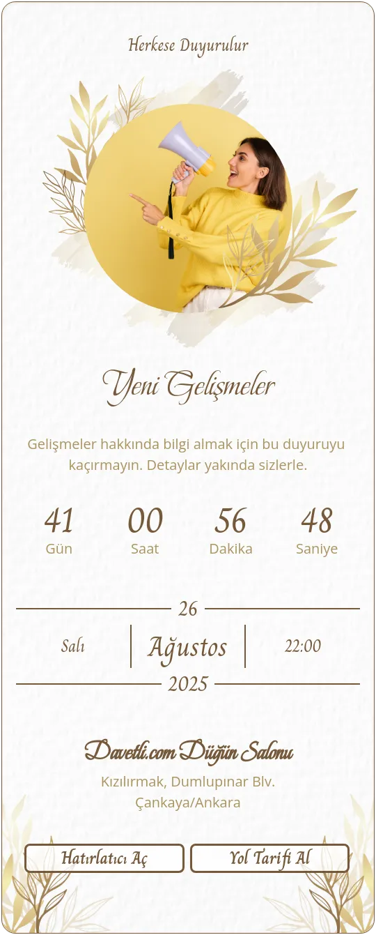 vonp Davetiye Tasarımı
