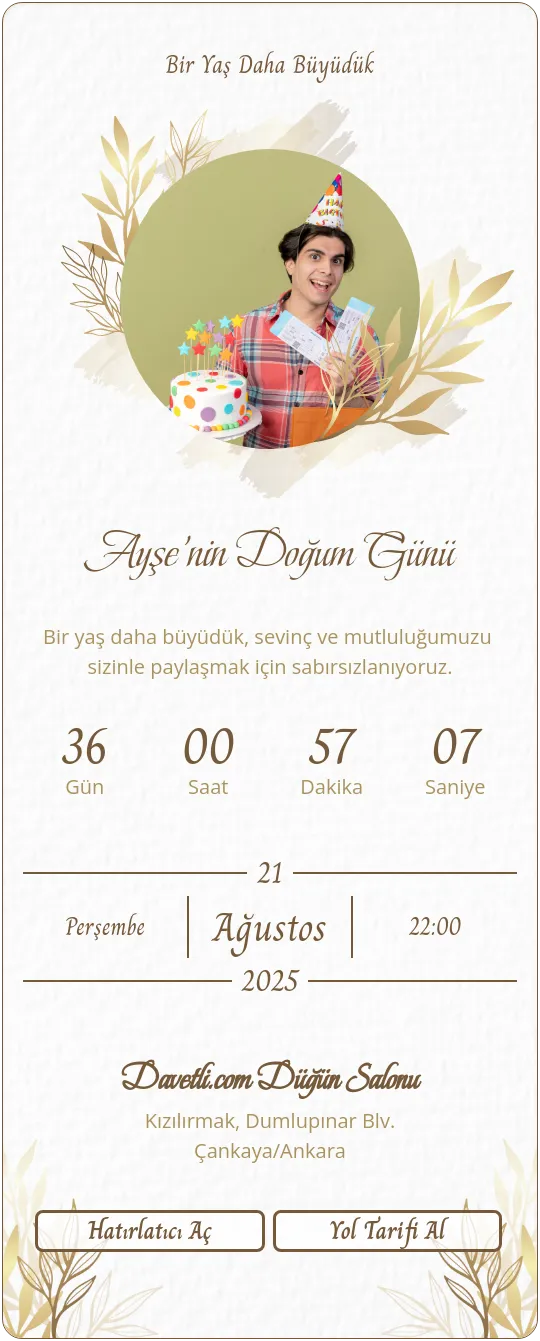 vonp Davetiye Tasarımı