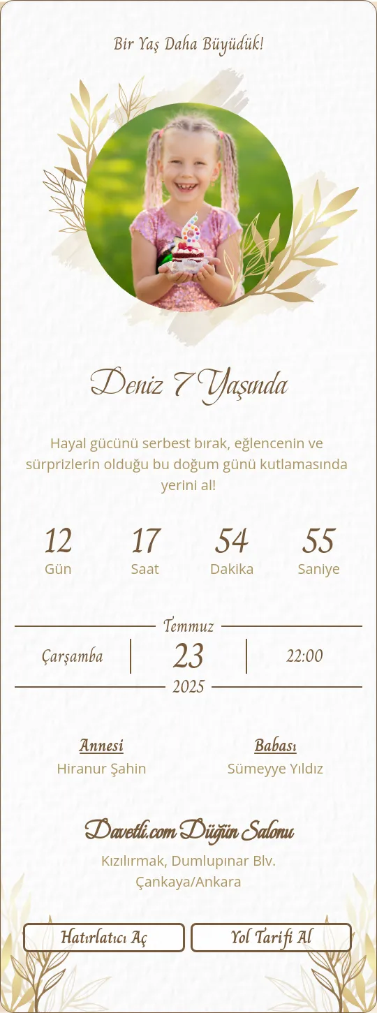 vonp Davetiye Tasarımı