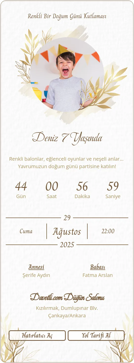 vonp Davetiye Tasarımı