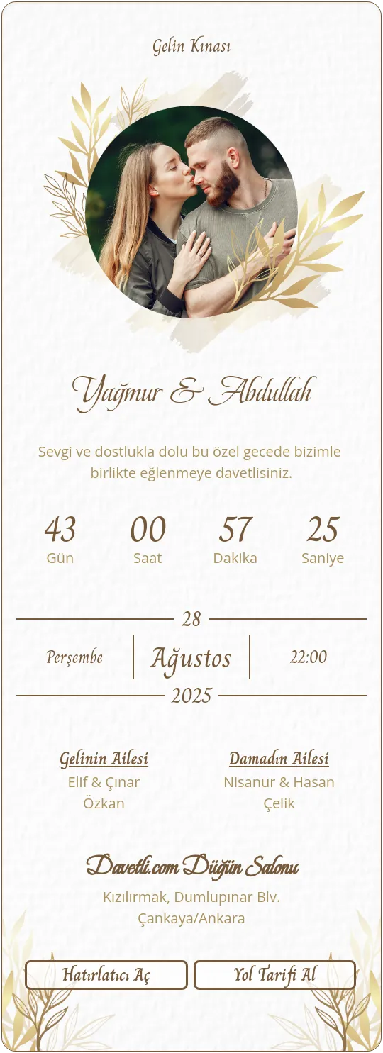 vonp Davetiye Tasarımı