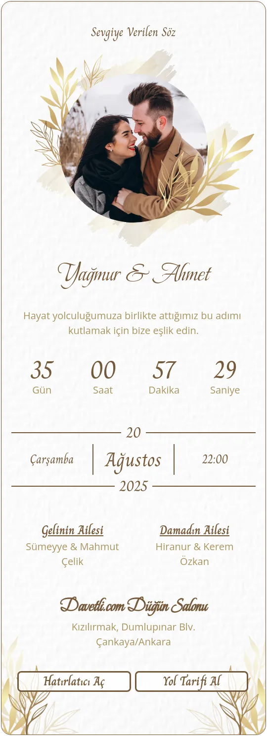 vonp Davetiye Tasarımı
