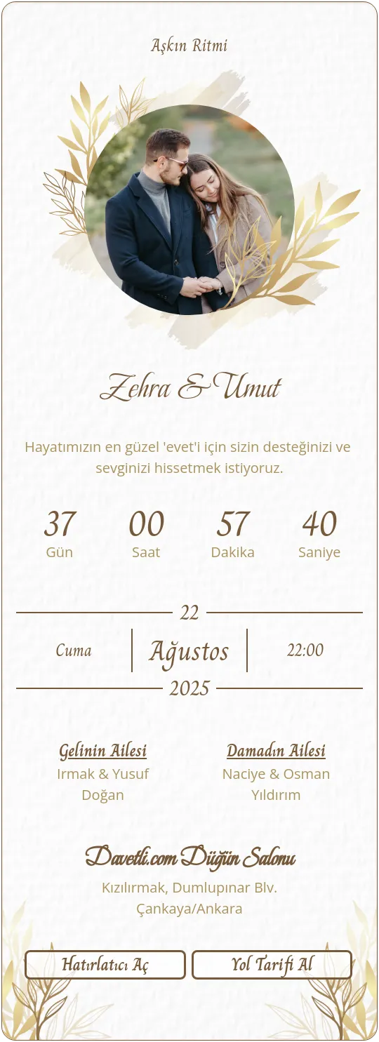 vonp Davetiye Tasarımı