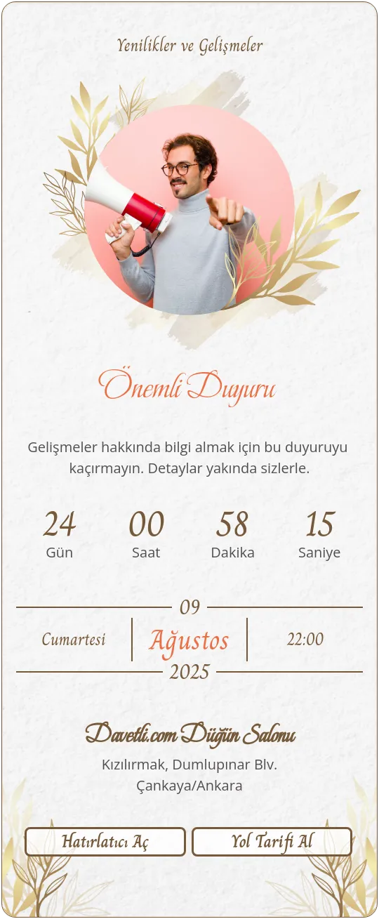 iyja Davetiye Tasarımı