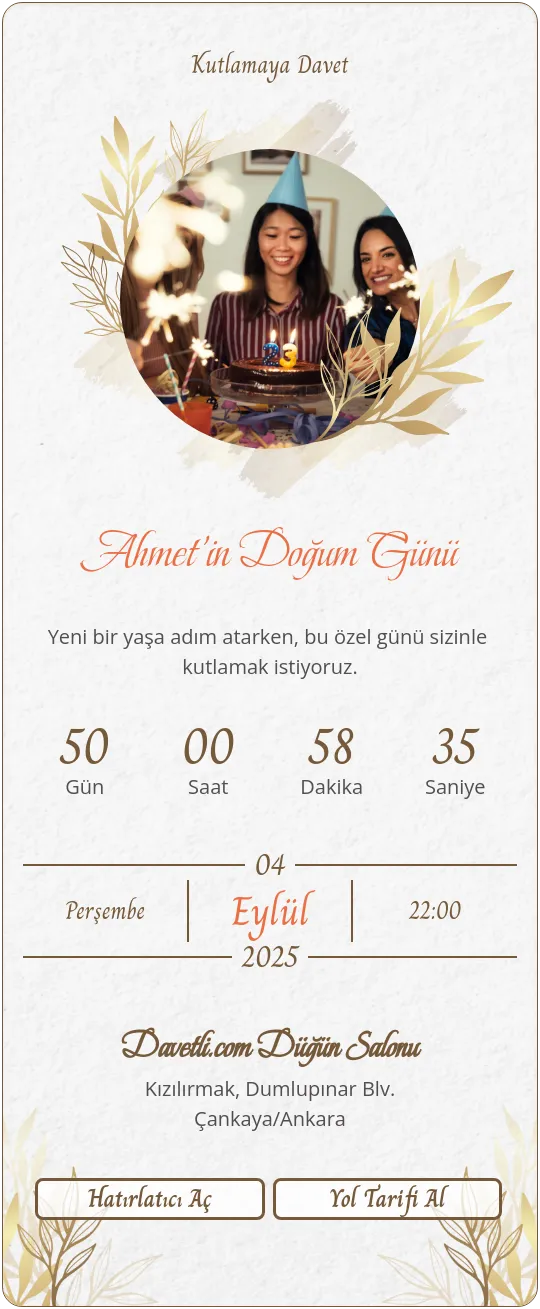 iyja Davetiye Tasarımı