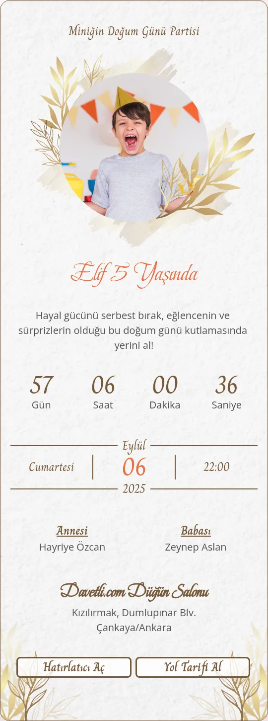iyja Davetiye Tasarımı