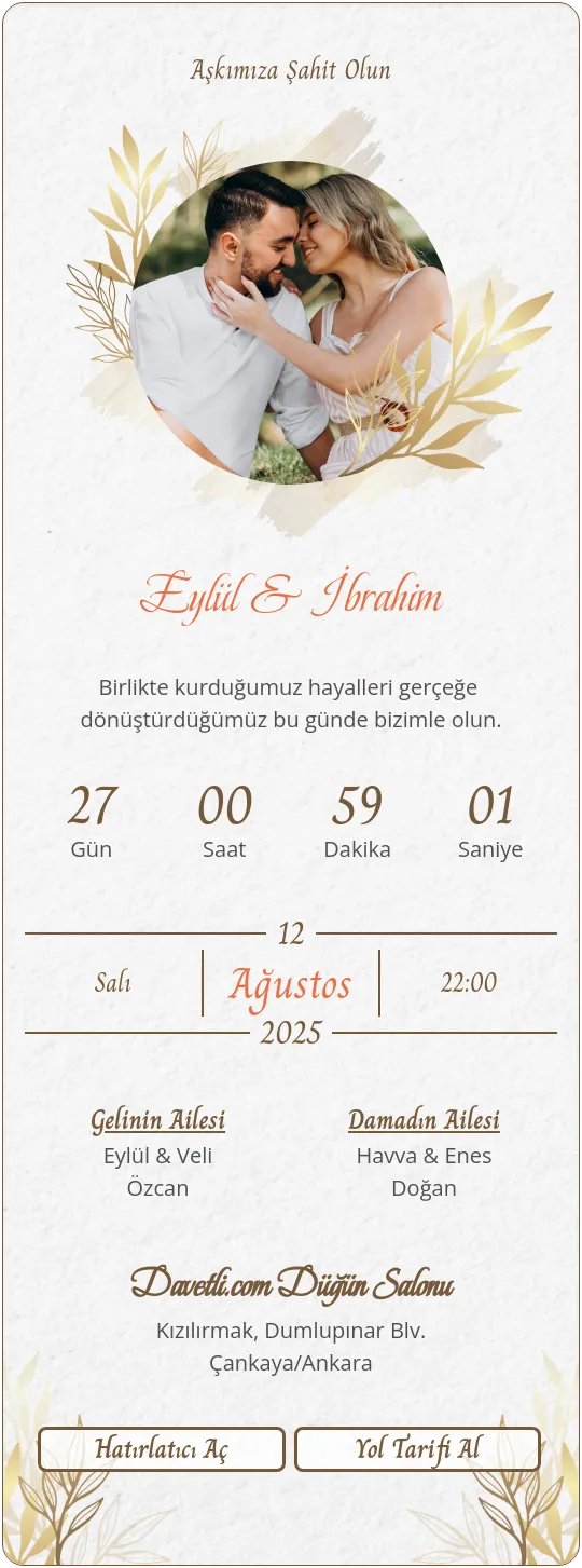 iyja Davetiye Tasarımı
