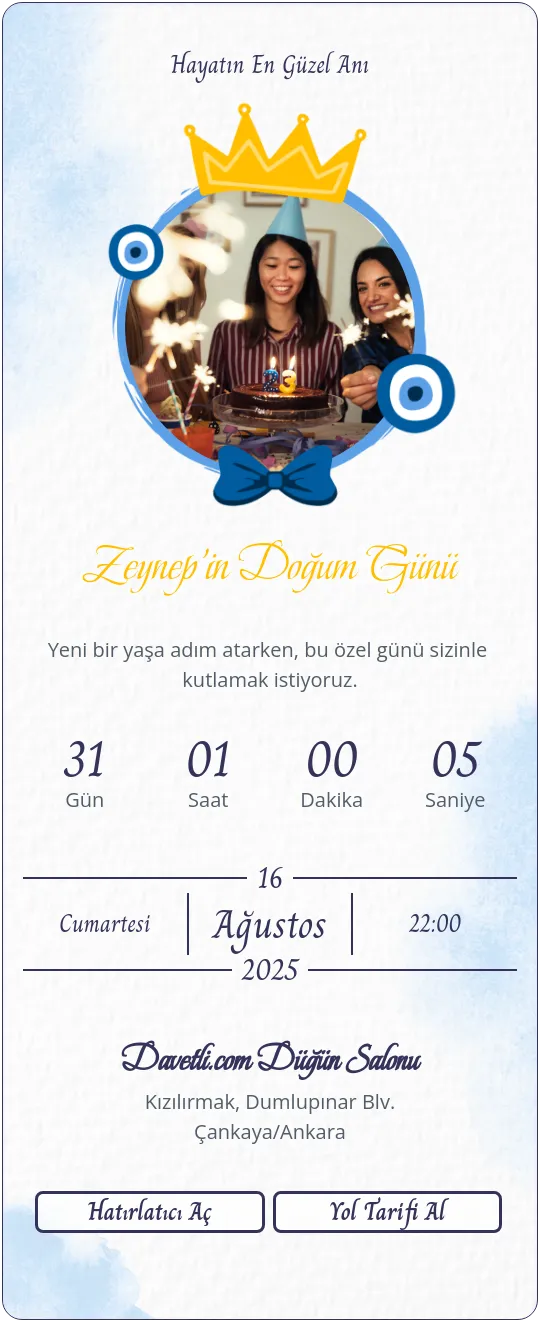 mauv Davetiye Tasarımı