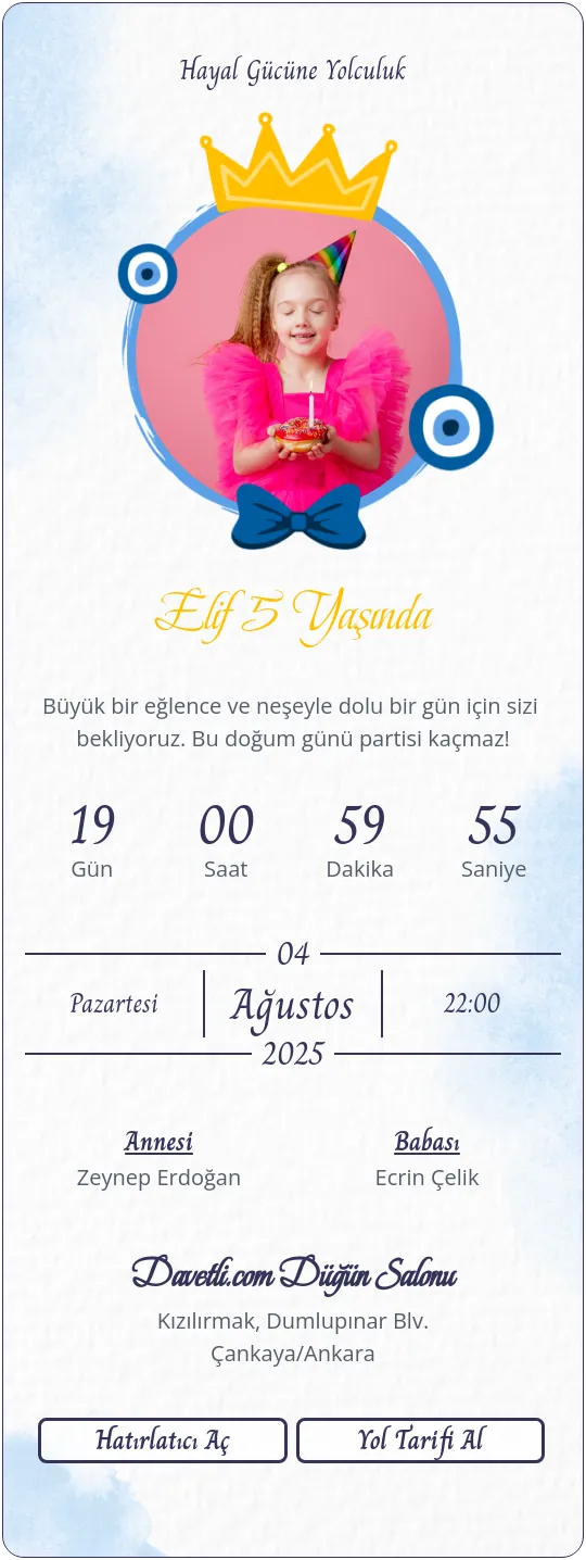 mauv Davetiye Tasarımı