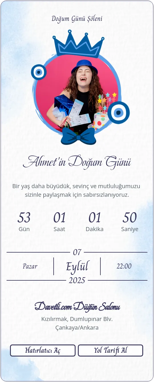 vmeo Davetiye Tasarımı