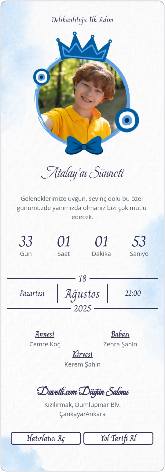 vmeo Davetiye Tasarımı