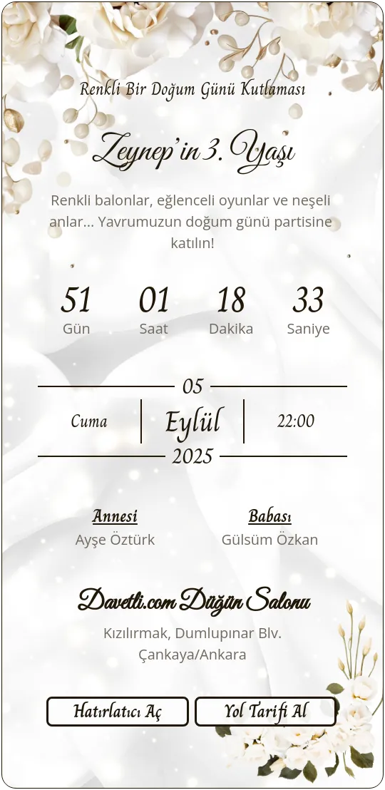 teuf Davetiye Tasarımı