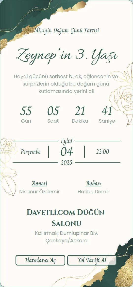 lhdv Davetiye Tasarımı