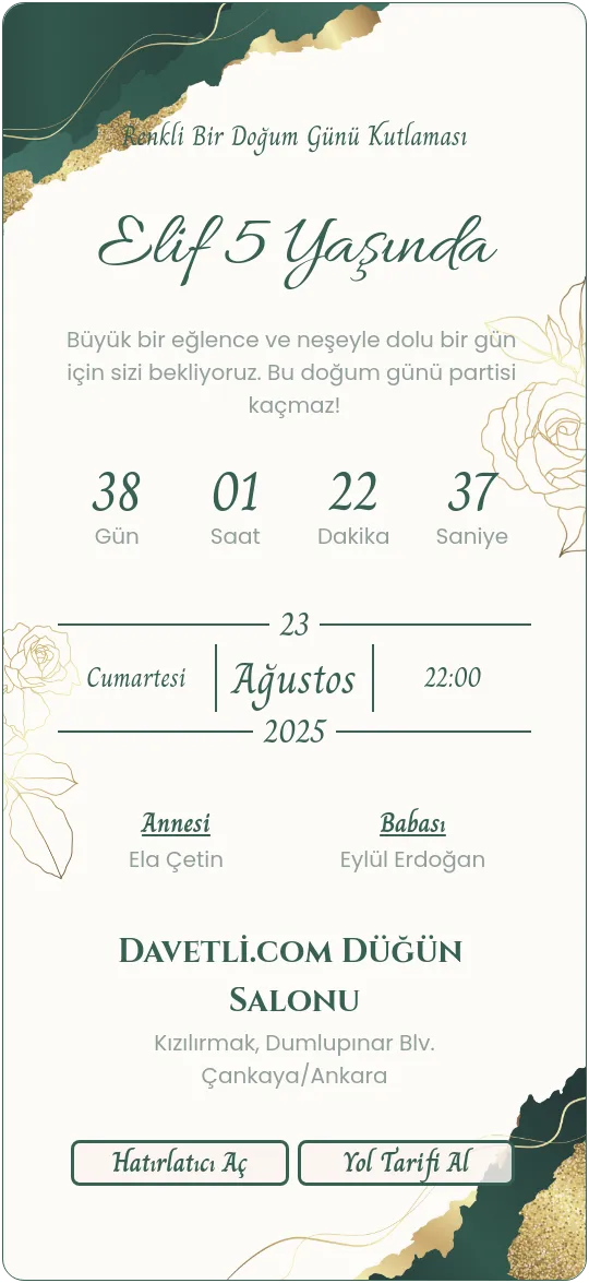 lhdv Davetiye Tasarımı