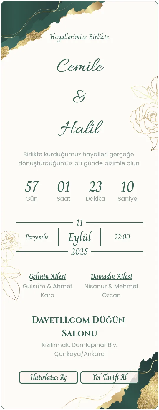 lhdv Davetiye Tasarımı