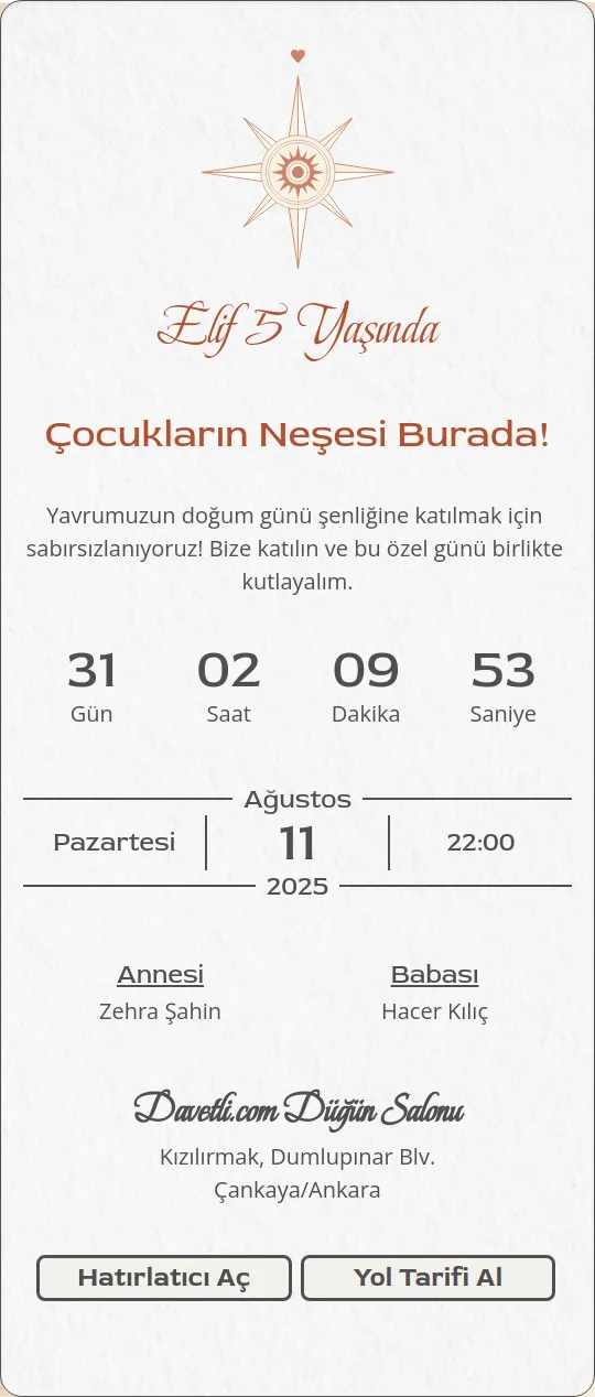 fmvh Davetiye Tasarımı