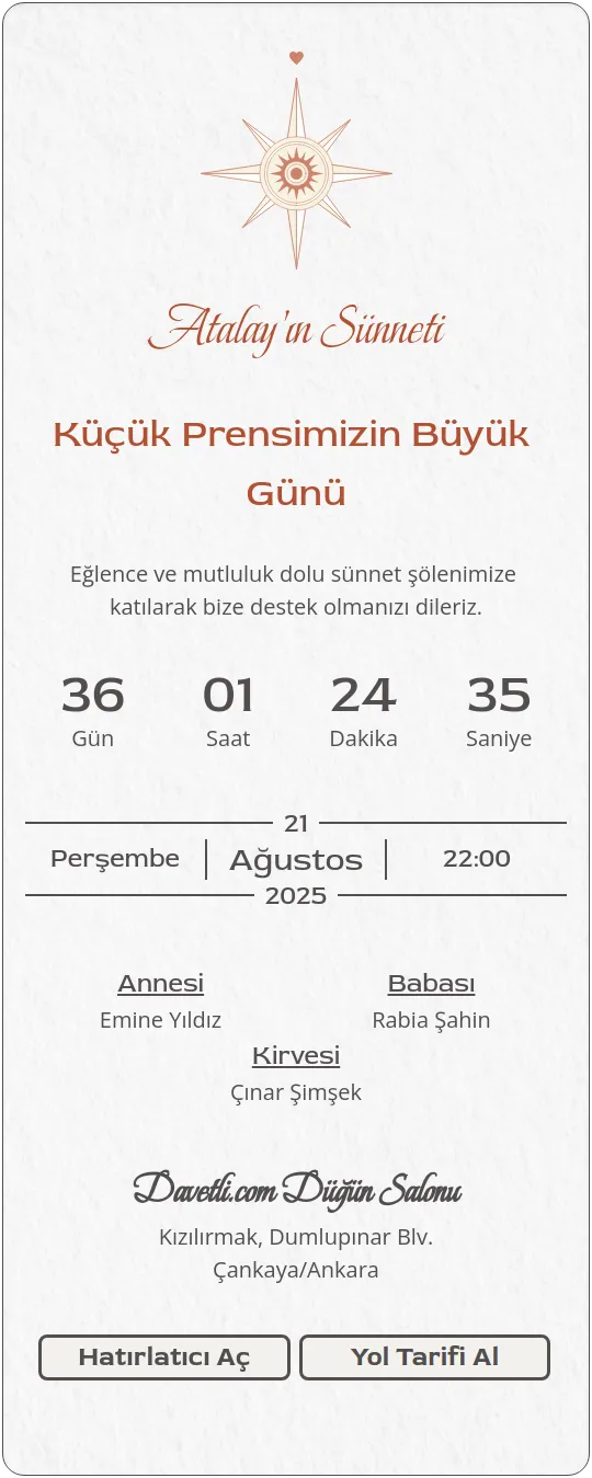 fmvh Davetiye Tasarımı