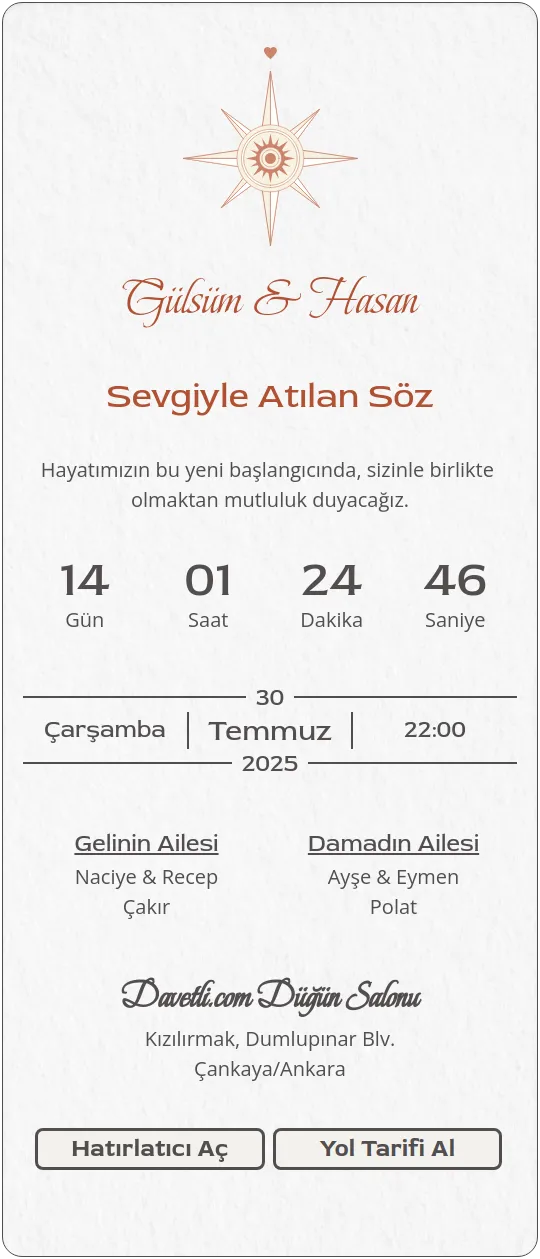fmvh Davetiye Tasarımı