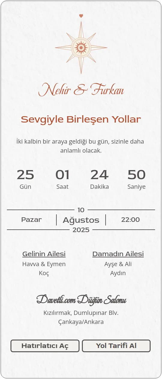 fmvh Davetiye Tasarımı