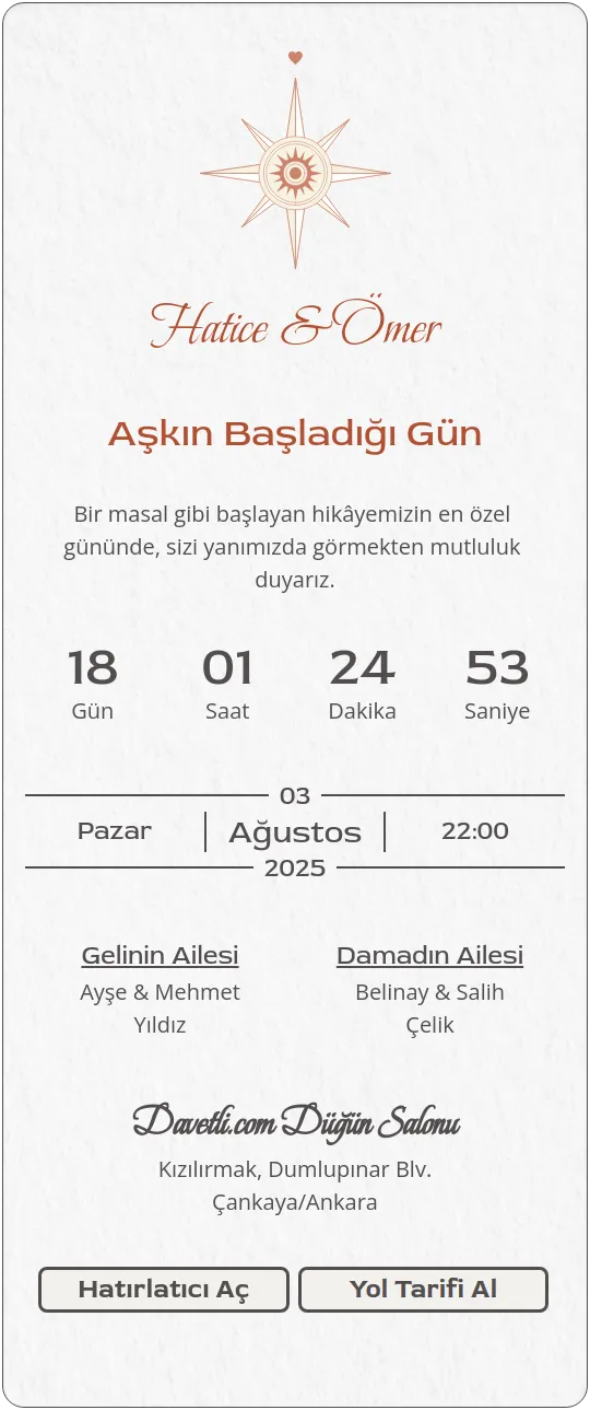 fmvh Davetiye Tasarımı