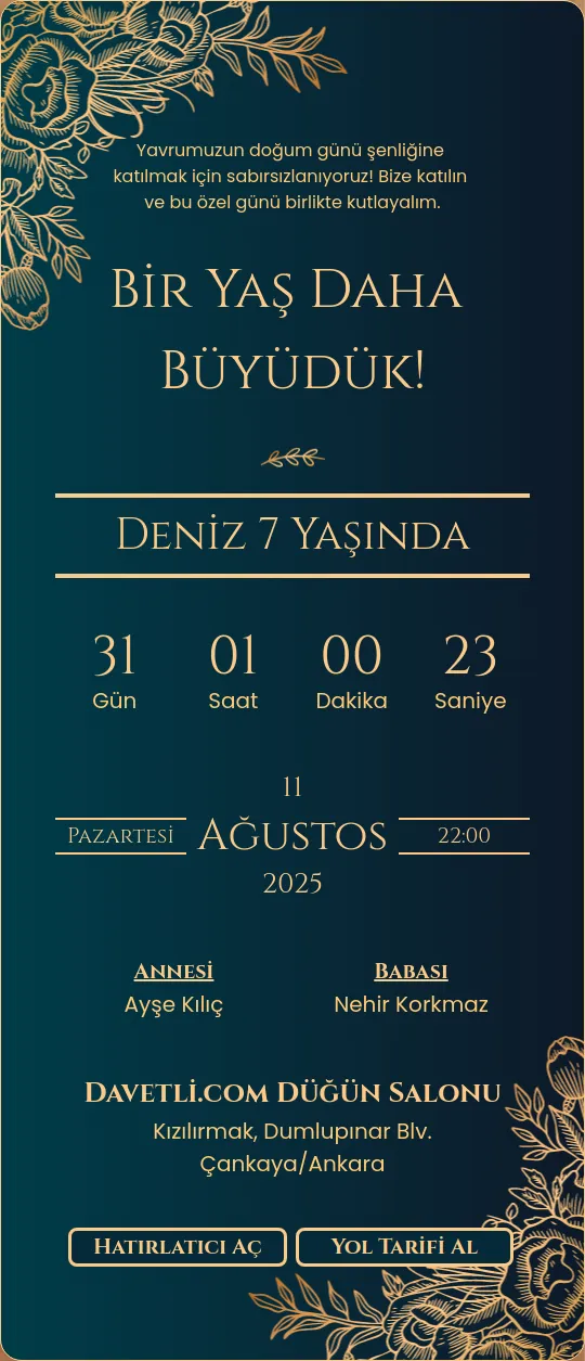 rgsu Davetiye Tasarımı