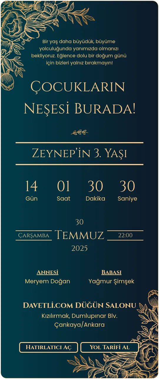 rgsu Davetiye Tasarımı