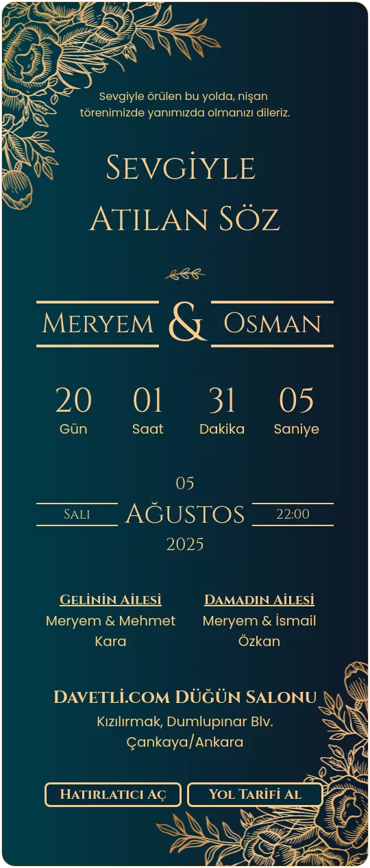 rgsu Davetiye Tasarımı