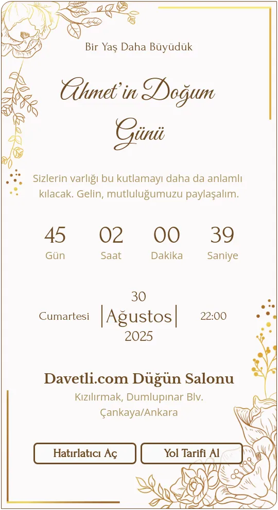 vckz Davetiye Tasarımı