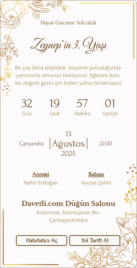 vckz Davetiye Tasarımı