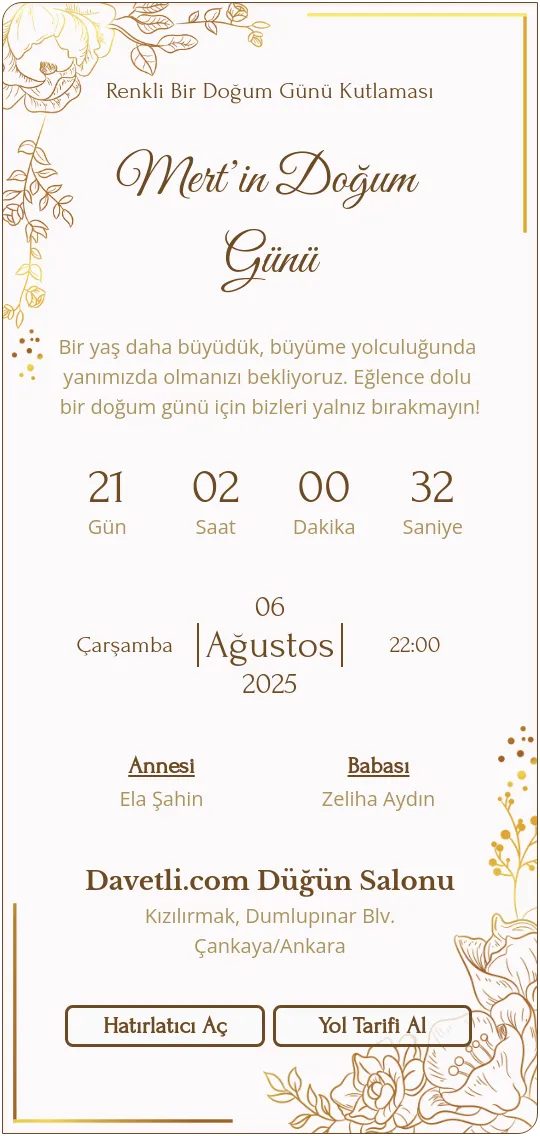 vckz Davetiye Tasarımı