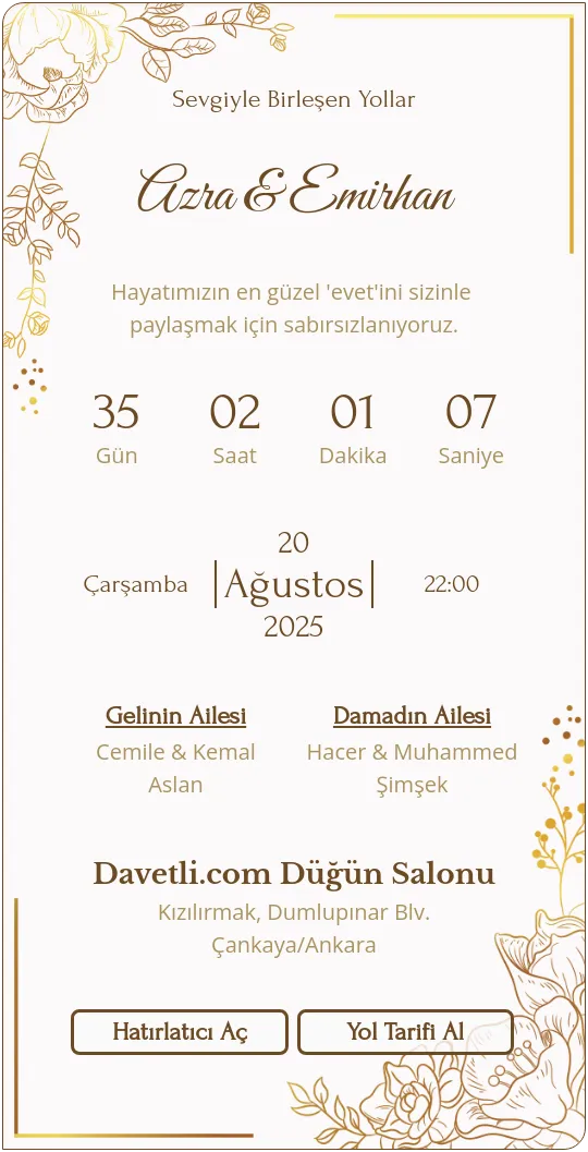vckz Davetiye Tasarımı