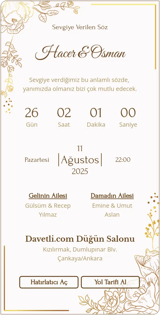 vckz Davetiye Tasarımı