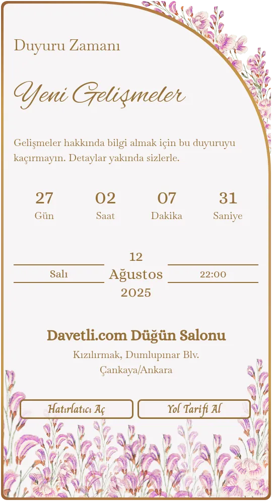 nzts Davetiye Tasarımı