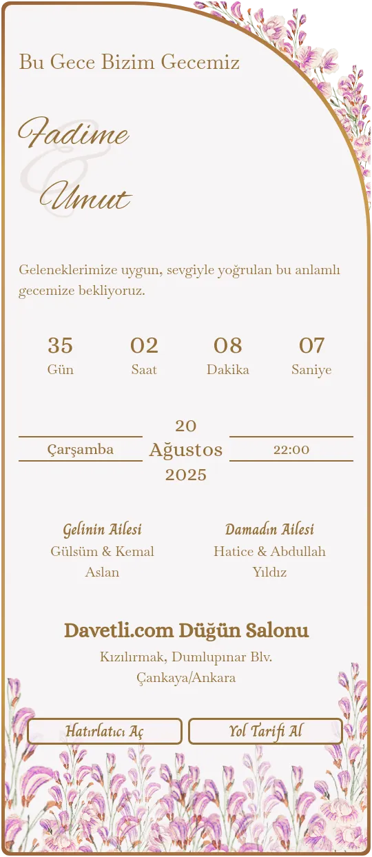 nzts Davetiye Tasarımı