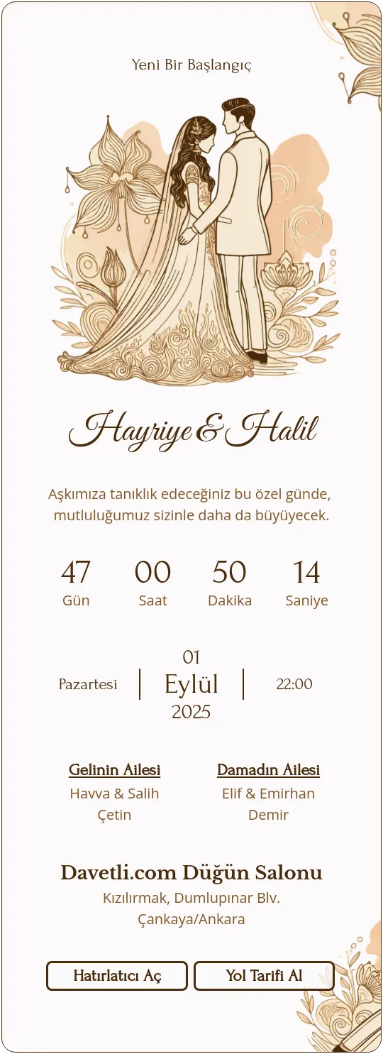 bnme Davetiye Tasarımı