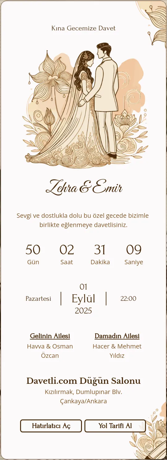 bnme Davetiye Tasarımı