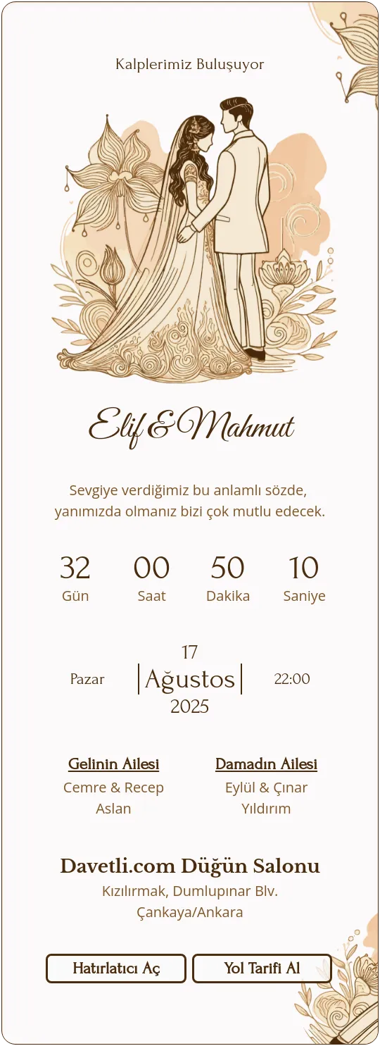 bnme Davetiye Tasarımı