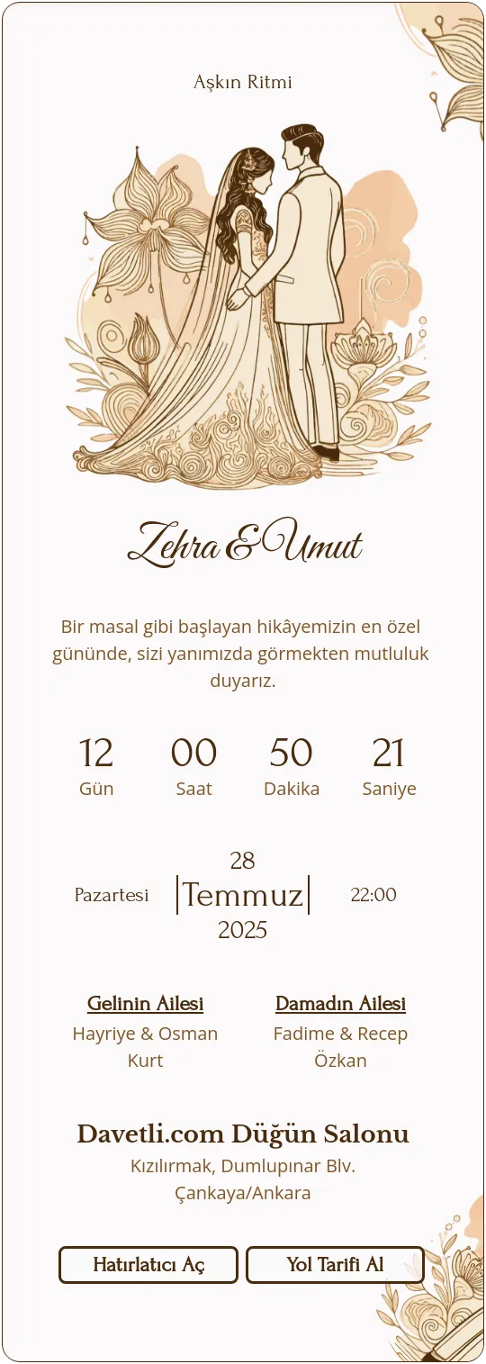 bnme Davetiye Tasarımı