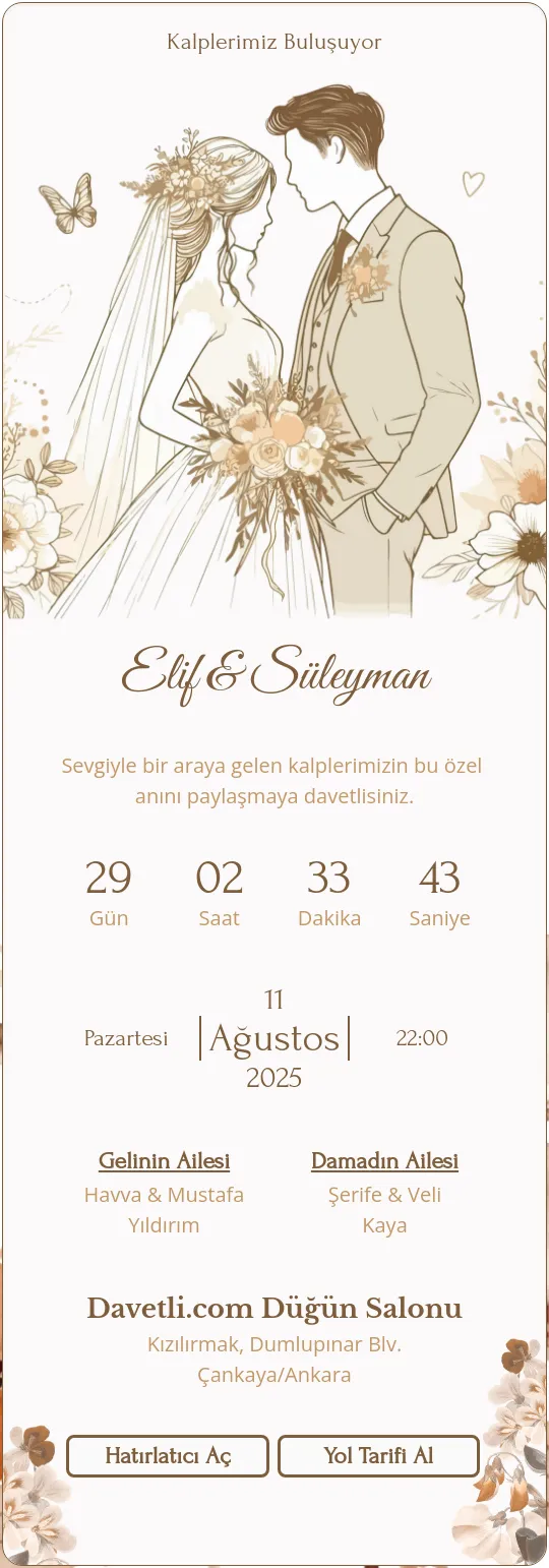 aora Davetiye Tasarımı