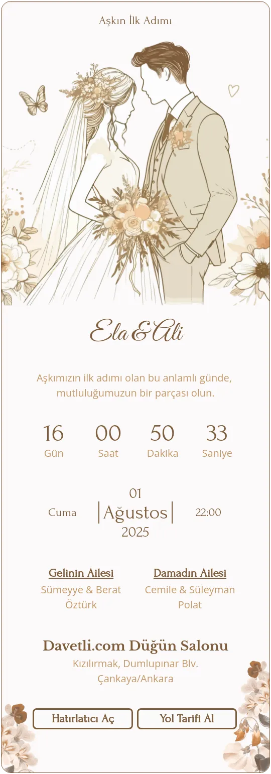 aora Davetiye Tasarımı