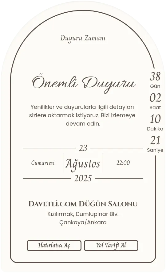 vied Davetiye Tasarımı