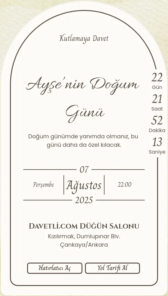 vied Davetiye Tasarımı