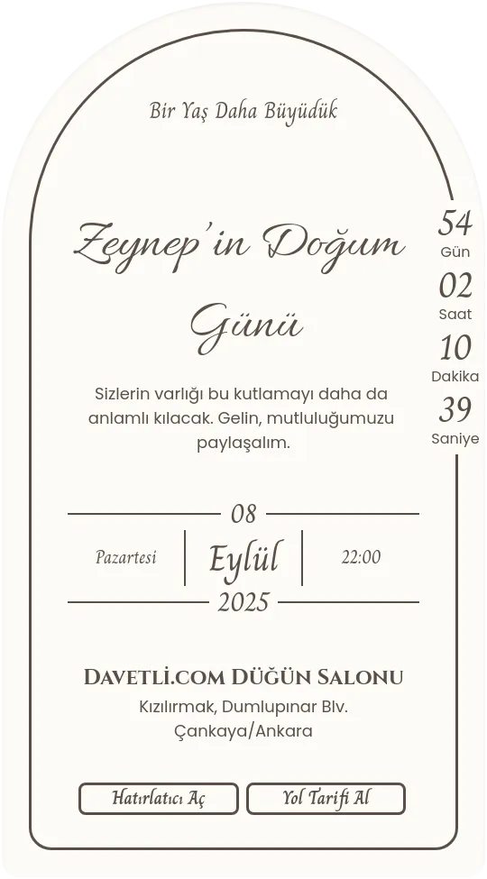 vied Davetiye Tasarımı