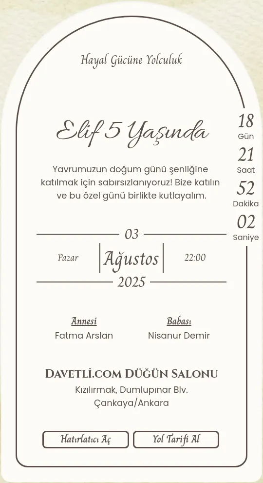 vied Davetiye Tasarımı