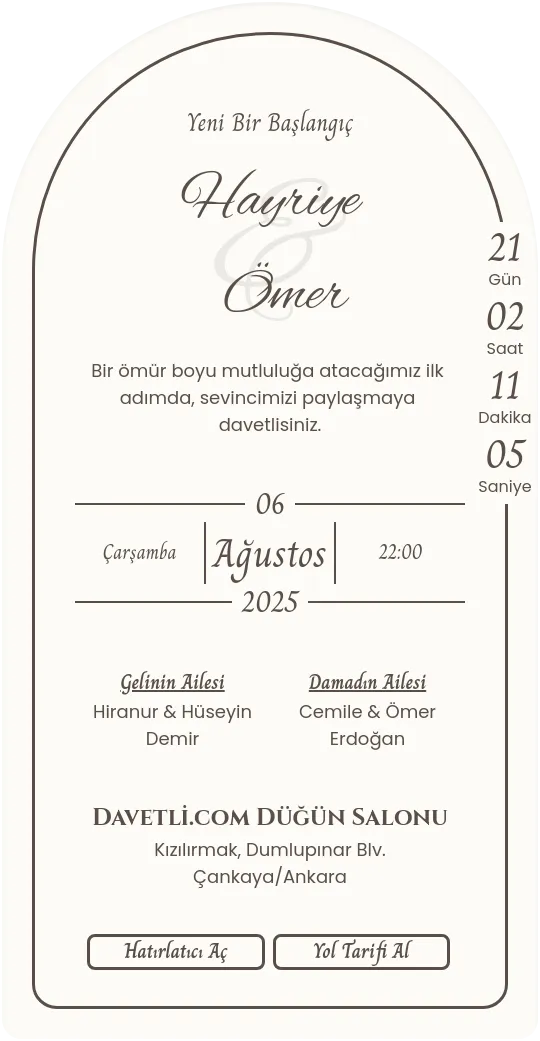 vied Davetiye Tasarımı