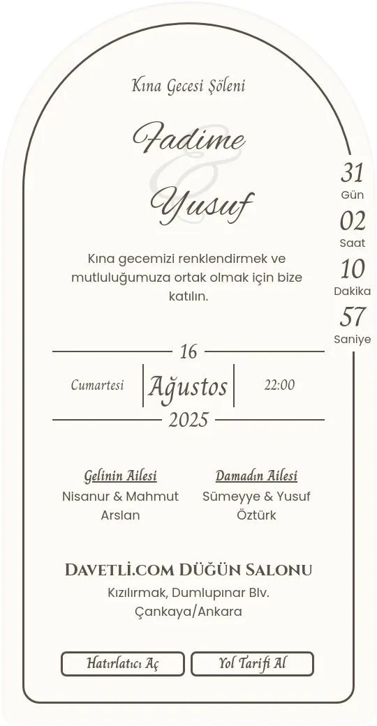 vied Davetiye Tasarımı