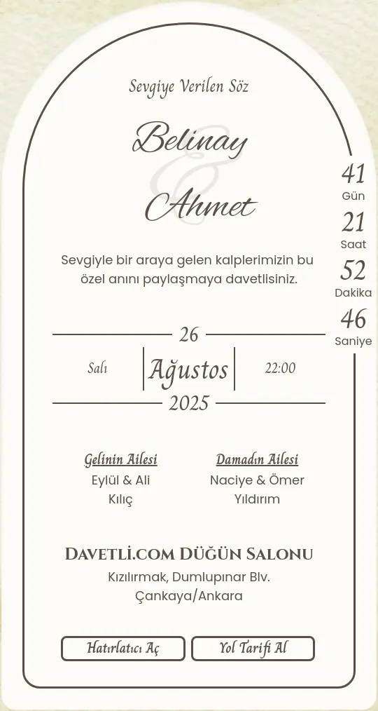 vied Davetiye Tasarımı