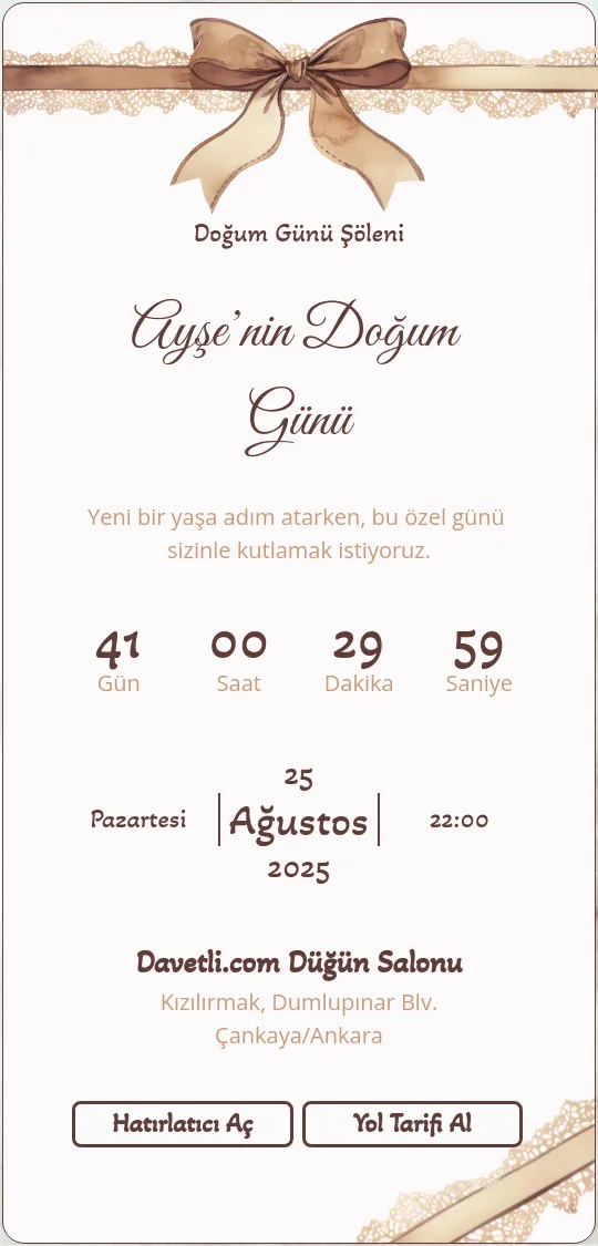 nizc Davetiye Tasarımı